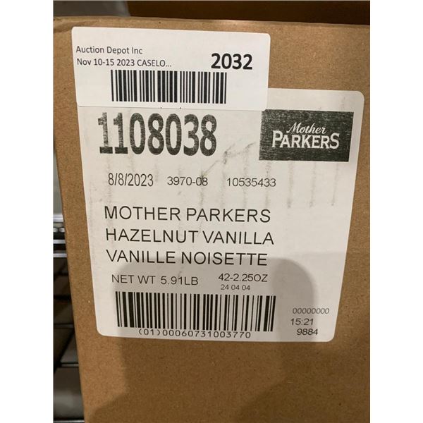 CASE LOT - Mother Parkers Hazelnut Vanilla Coffee 42 x 2.25oz