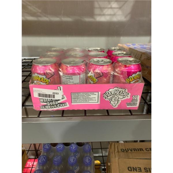 CASE LOT - War Heads Watermelon Soda 12 x 355ml