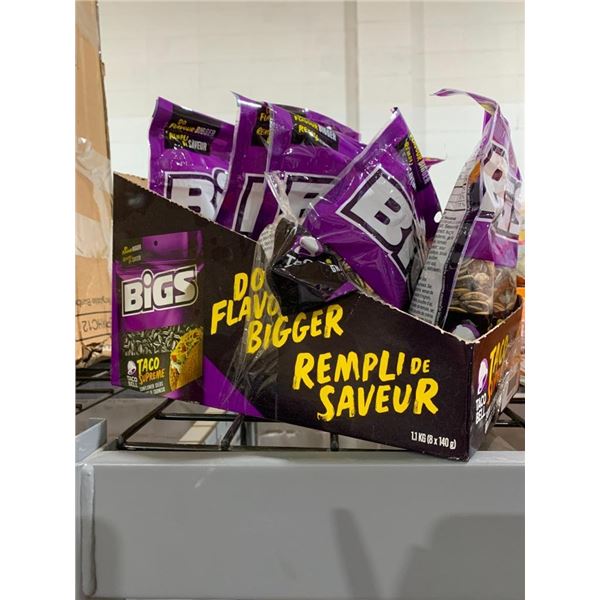 CASE LOT - Bigs Taco Supreme Sunflower Seeds 5 x 140g