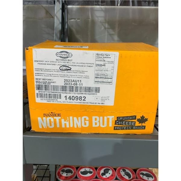 CASE LOT - Nothing But Monterey Jack Cheese With Red Bell and Jalapeno Peppers 12 x 60g