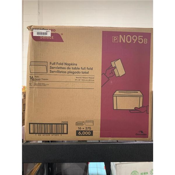 CASE LOT - Cascade Pro Select Full Fold Napkins 16 x 375