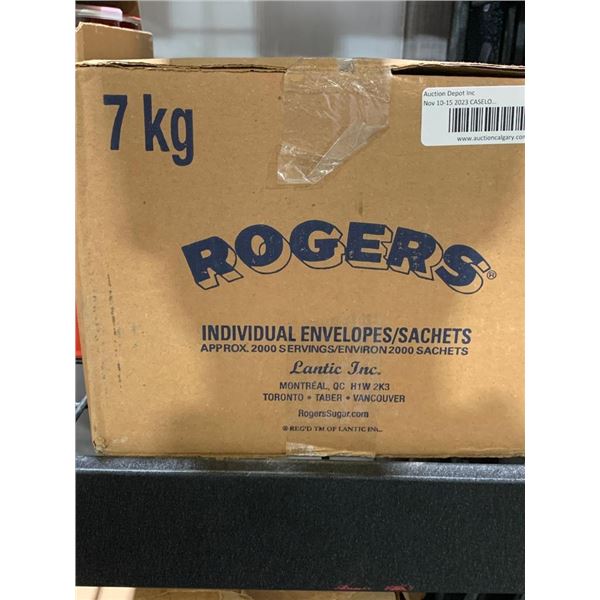 CASE LOT - Rogers Individual Sugar Packets Approx 2000