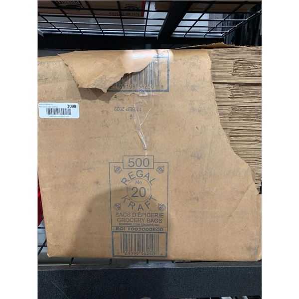 CASE LOT - Regal Kraft Brown Paper Grocery Bags 500 Count