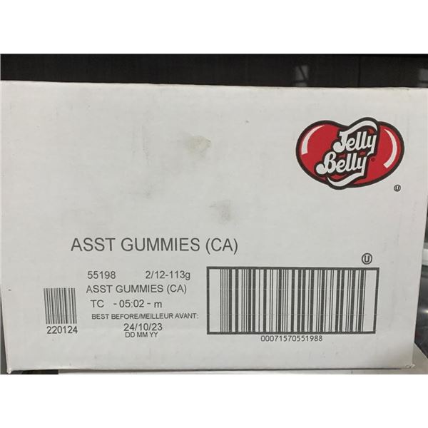 CASE LOT - Jelly Belly Gummies 2 x 12 x 113g
