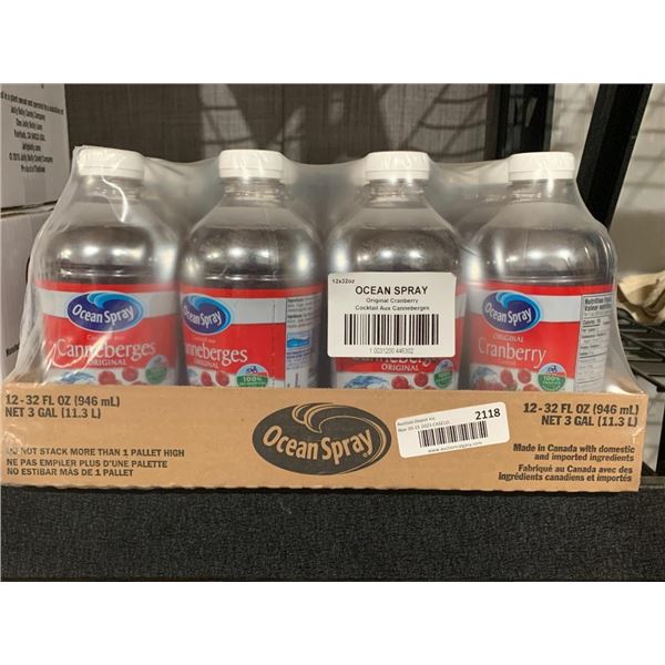 CASE LOT - Ocean Spray Cranberry Juice 12 x 946ml