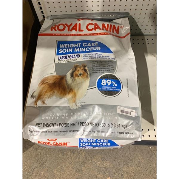 Royal Canin Weight Care Large Breed Dog Kibble 30lb Bag