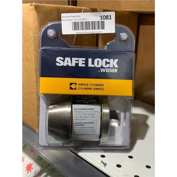 Weiser SafeLock Single Cylinder Deadbolt