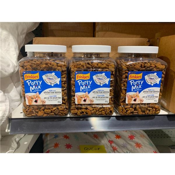 Purina Friskies Party Mix Cat Treats Lot of 3 x 454g