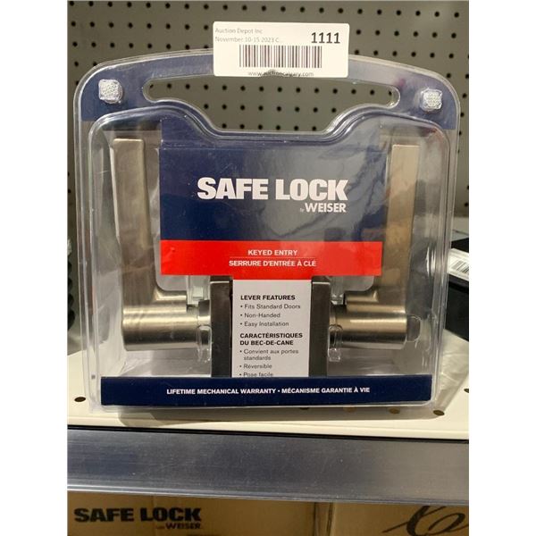 Weiser Safe Lock Keyed Entry Door Handle