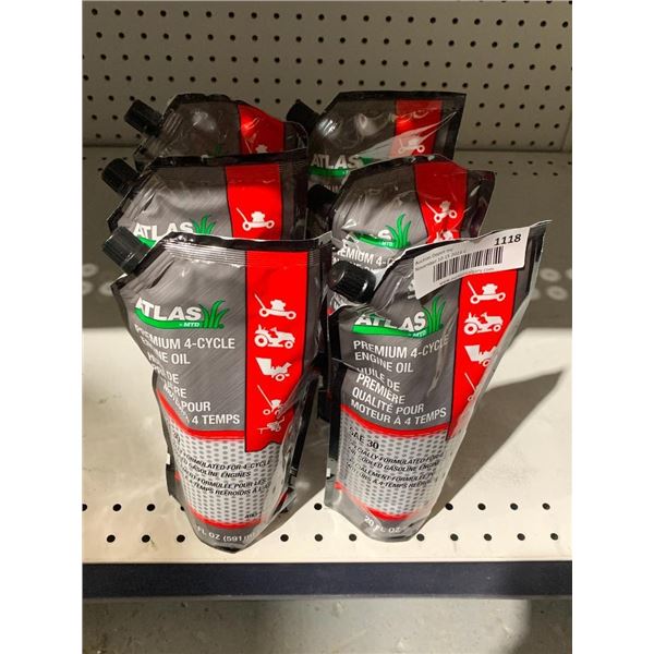 Atlas Premium 4-Cycle Engine Oil 6 x 591ml