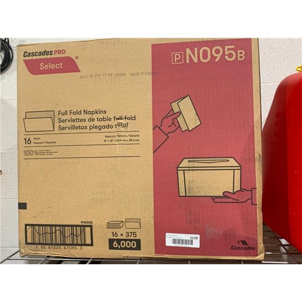 Cascade Pro Select Full Fold Napkins 16 x 375 = 6000