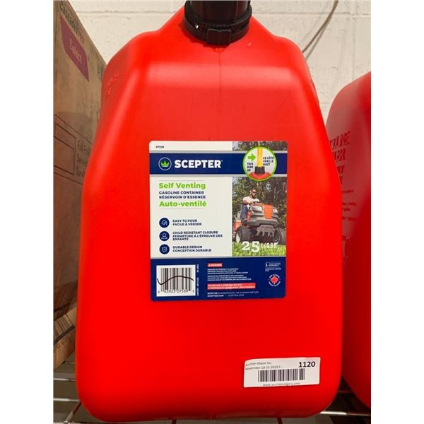 Scepter Self Venting Gasoline Container 25L