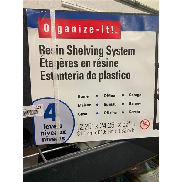 Organize-It! Resin Shelving System 4 Levels
