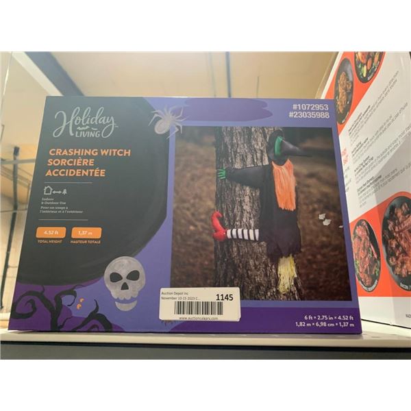 Holiday Living Crashing Witch