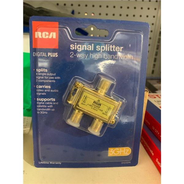 RCA Signal Splitter 2-Way High Bandwidth 3GHz - Lot of 6