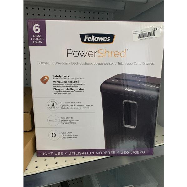 Fellowes PowerShred Cross-Cut Shredder