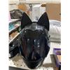 Image 1 : Custom Cat Ear Motorcycle Helmet - Size Medium