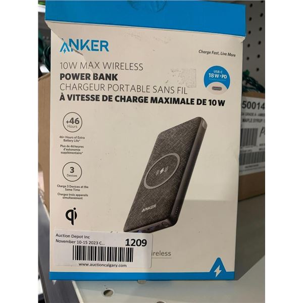 Anker 10W Max Wireless Power Bank