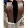 Image 3 : Universal Fit Insulated Brown Leather Hot Tub Cover - 92in x 94in