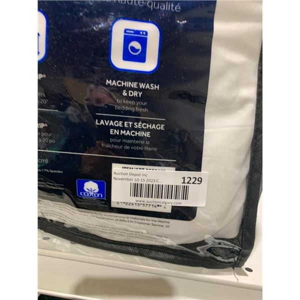 Sealy Luxury Cotton Queen Size Quilted Mattress Cover