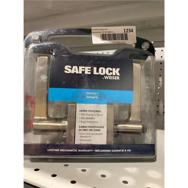 Weiser Safe Lock Privacy Door Lever Set