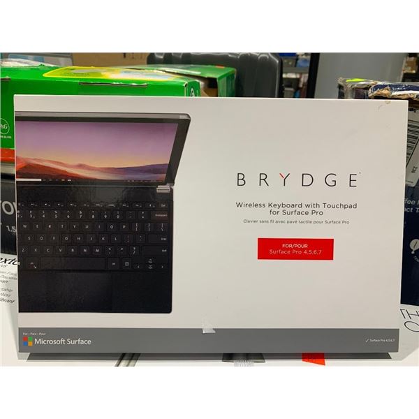 Brydge Wireless Keyboard with Touchpad for Surface Pro for Surface Pro 4,5,6 & 7
