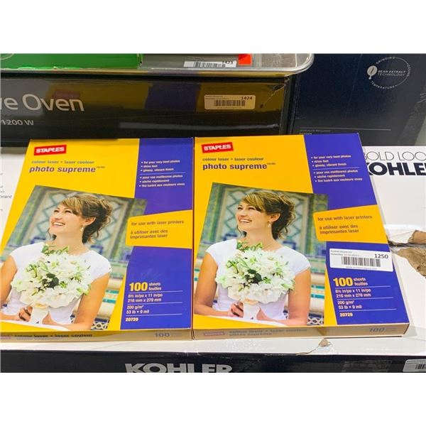 Lot of 2 100 Count 8x10" Photo Print Paper