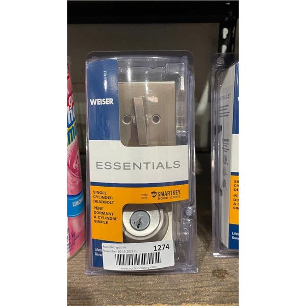 Weiser Essentials Single Cylinder Deadbolt