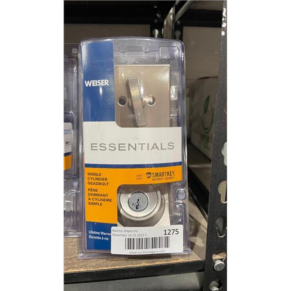 Weiser Essentials Single Cylinder Deadbolt