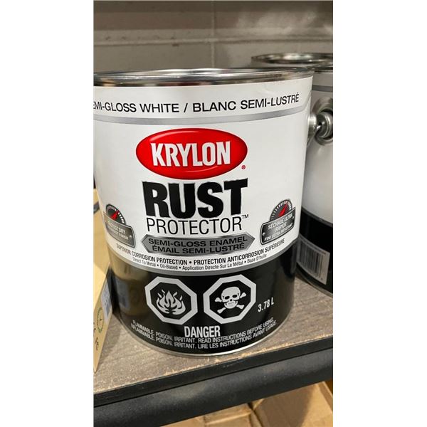 Krylon Rust Protector Semi-Gloss White Enamel Paint