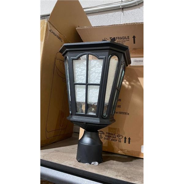 Black Solar Lamp
