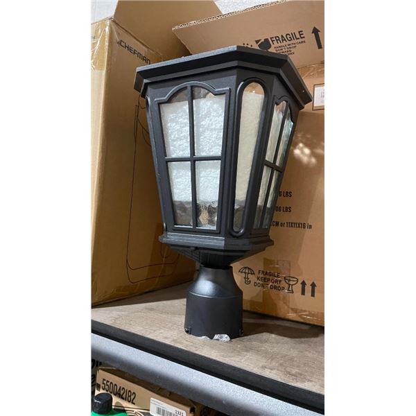 Black Solar Lamp