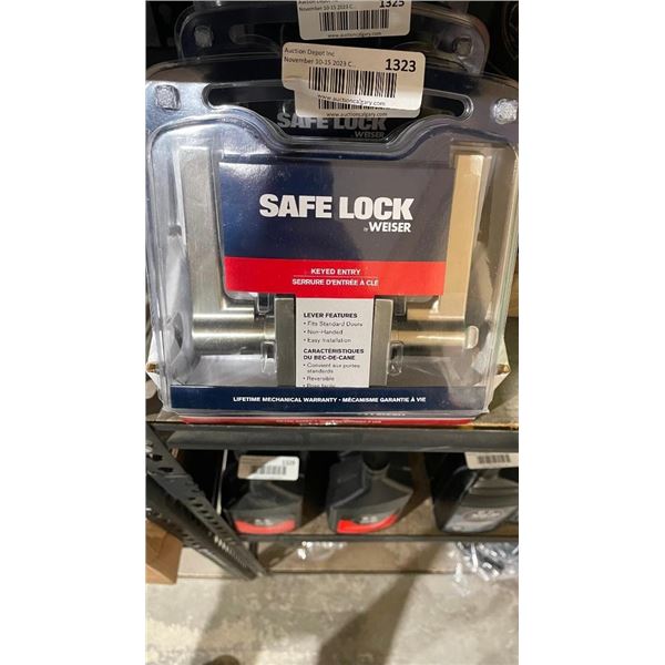 Weiser Safe Lock Keyed Entry Door Handle