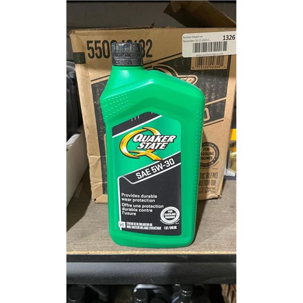 Quaker State 5W-30 Motor Oil - Lot of 6 x 1L