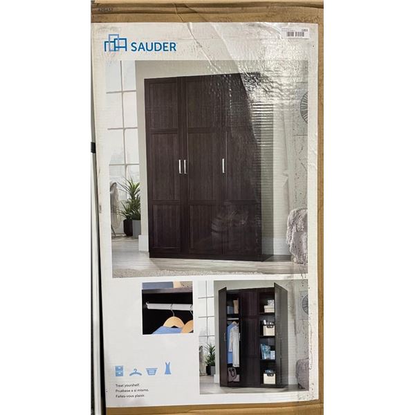 Sauder Espresso Closet Wardrobe