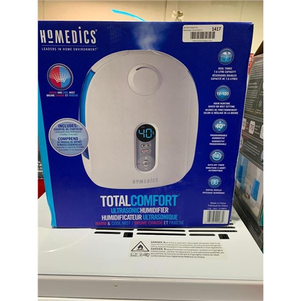 Homedics Total Comfort Warm & Cool Mist Ultrasonic Room Humidifier