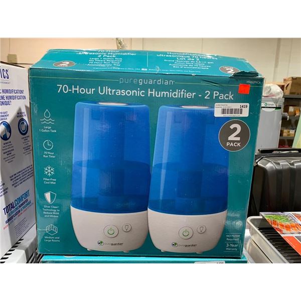 Pure Guardian 70 Hour Ultrasonic Humidifier 2 pack