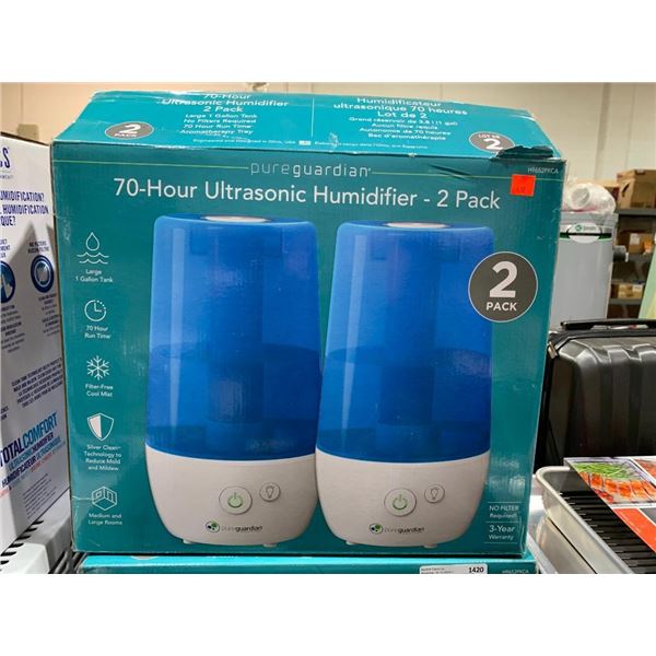 Pure Guardian 70 Hour Ultrasonic Humidifier 2 pack