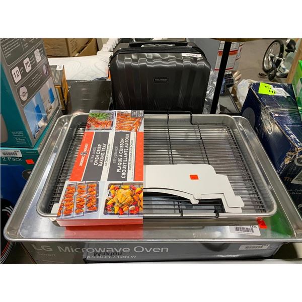 Lot of 2 Nordicware  oven Crisp Baking Trays - 2 sizes