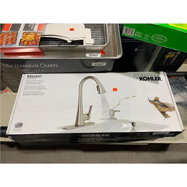 Kohler Maxton Pull Down Kitchen Faucet with soap/lotion dispenser