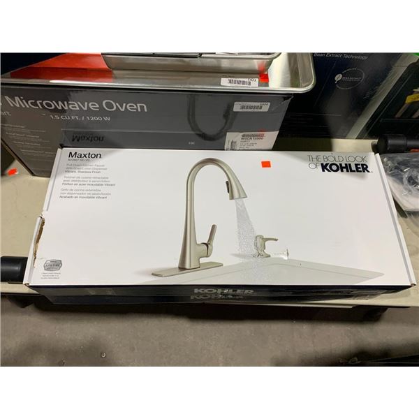 Kohler Maxton Pull Down Kitchen Faucet with soap/lotion dispenser