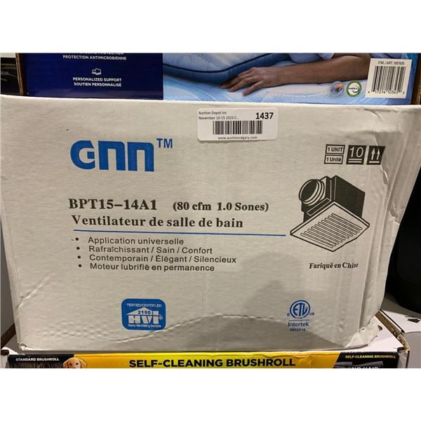 Gnn BPT15-14A1-80 Ceiling Tubular Ventilating Fan - White