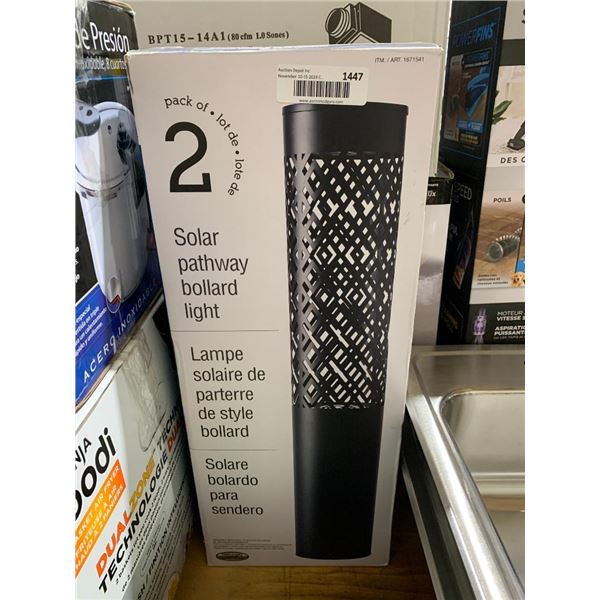 Pack of 2 Solare Pathway Bollard Light
