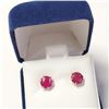 Image 6 : 10K Yellow Gold Ruby(3.1ct) Earrings (~weight 1.06g), Made in Canada, Appraised Retail $965