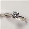 Image 3 : 10K White Gold Moissanite(0.5ct) Ring (~Size 7) (~weight 1.17g), Made in Canada, Appraised Retail $9