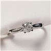 Image 2 : 14K White Gold Diamond (0.25Ct,I2,G) Ring (~Size 6) (~weight 1.53g), Made in Canada, Appraised Retai