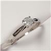 Image 4 : 14K White Gold Diamond (0.25Ct,I2,G) Ring (~Size 6) (~weight 1.53g), Made in Canada, Appraised Retai