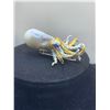 Image 2 : Natural Pearl & Black Opal sculpted Octopuss 22.85 Carat Ring set in .925 Silver with APPRAISAL VALU