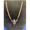 Image 2 : Natural Sapphire Marquis Cut 7.40 Carat  .925 Bird Pendant & Chain Set with APPRAISAL VALUE $680.00