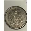 Image 2 : Canada Vintage 1966 SILVER Half Dollar Coin